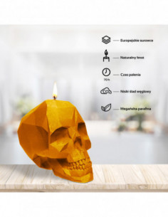 Świeca Skull Low-Poly...