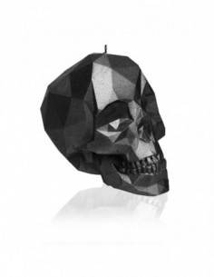 Świeca Skull Low-Poly Black...
