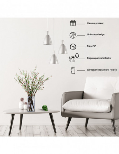 Świeca Skull Low-Poly Dark Green Small