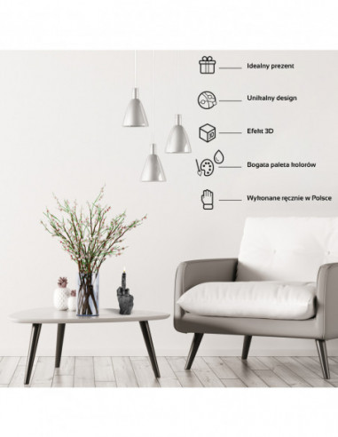 Świeca Hand FCK Black Metallic