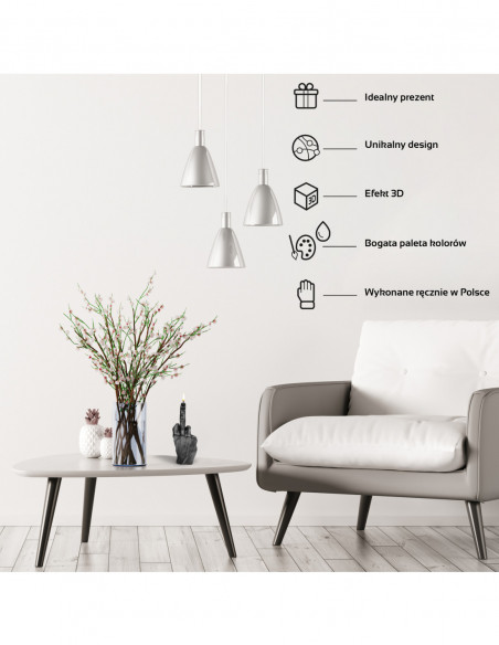 Świeca Hand FCK Black Metallic