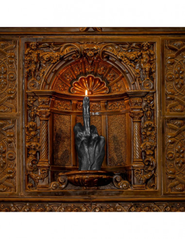 Świeca Hand FCK Black Metallic