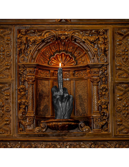 Świeca Hand FCK Black Metallic