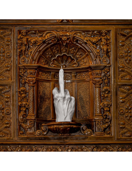 Świeca Hand FCK Gray