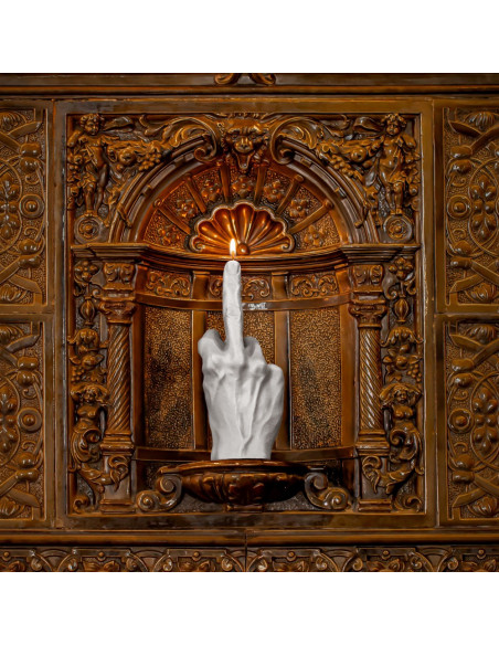 Świeca Hand FCK Gray