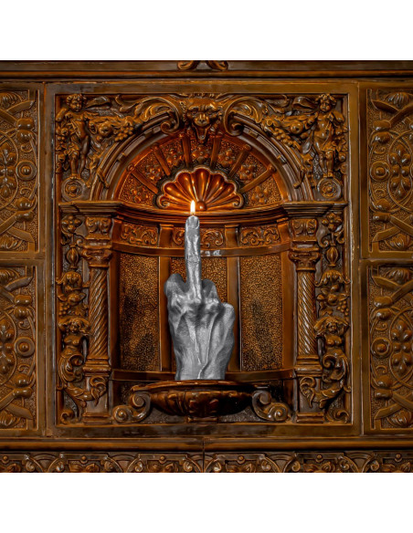 Świeca Hand FCK Silver