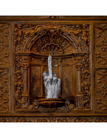 Świeca Hand FCK Silver