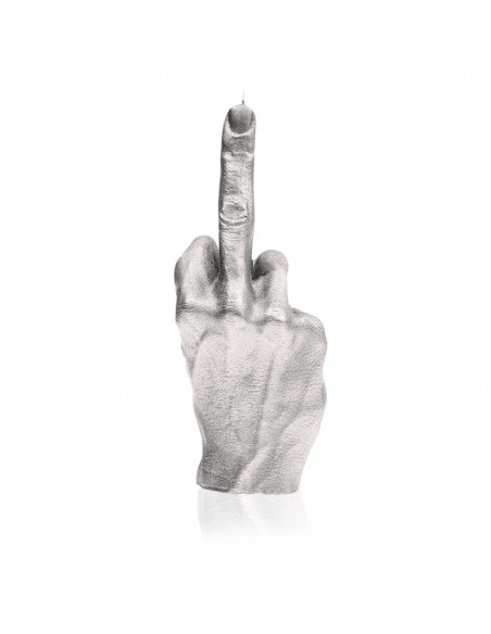 Świeca Hand FCK Silver