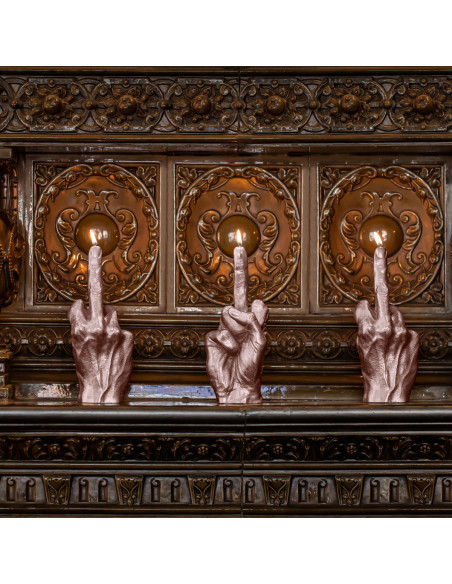 Świeca Hand FCK Rose Gold