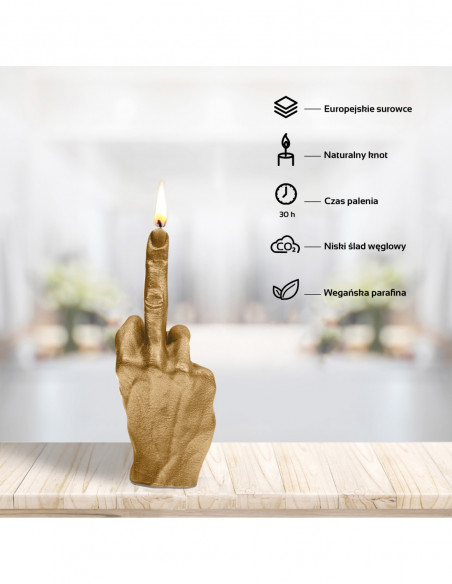 Świeca Hand FCK Classic Gold