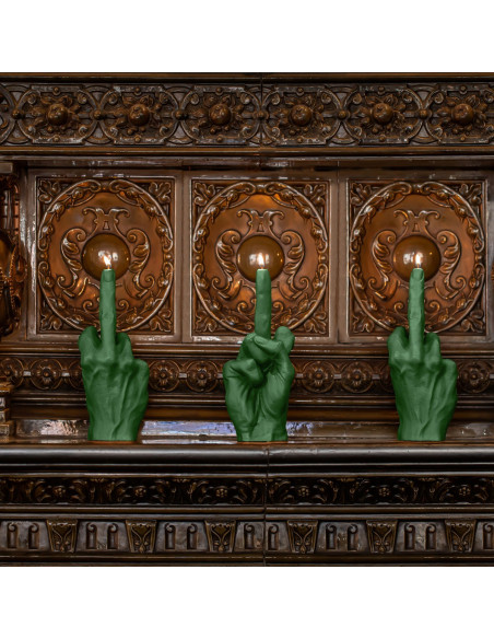 Świeca Hand FCK Dark Green