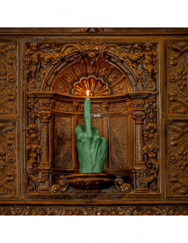 Świeca Hand FCK Dark Green