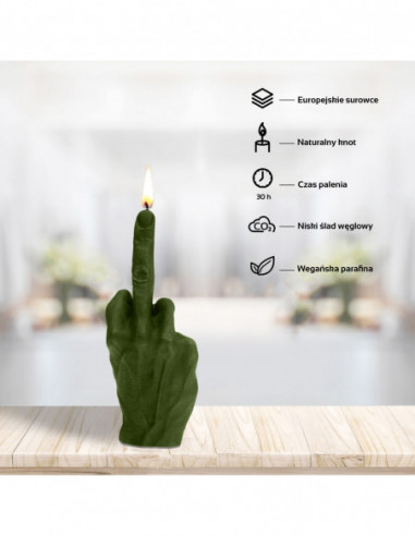 Świeca Hand FCK Dark Green