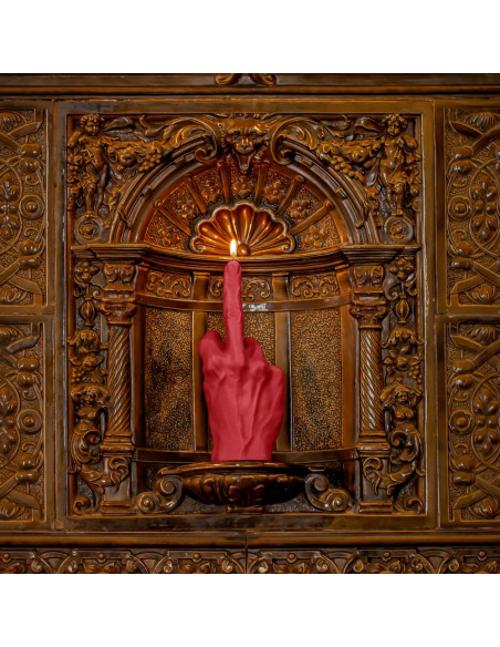 Świeca Hand FCK Red