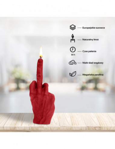 Świeca Hand FCK Red