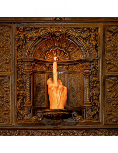 Świeca Hand FCK Orange