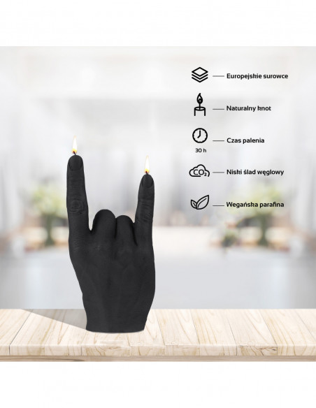 Świeca Hand RCK Black Matt