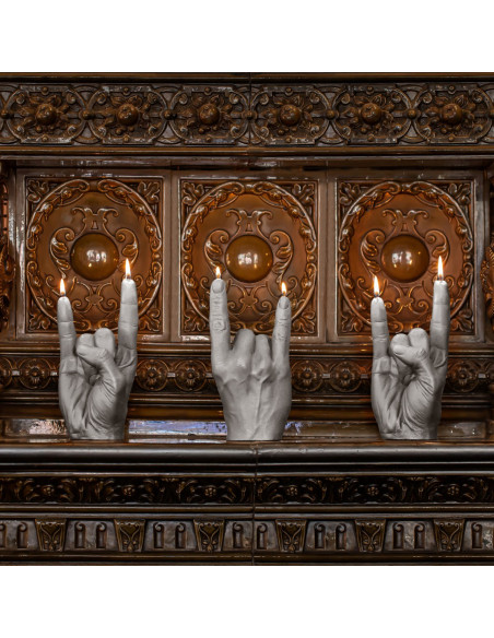 Świeca Hand RCK Gray