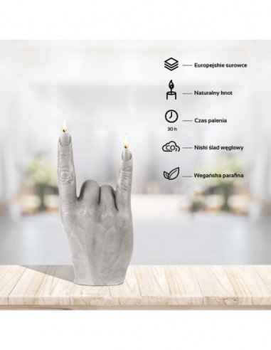 Świeca Hand RCK Gray