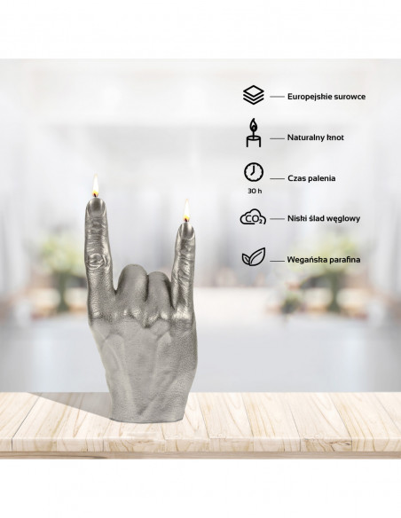 Świeca Hand RCK Brass