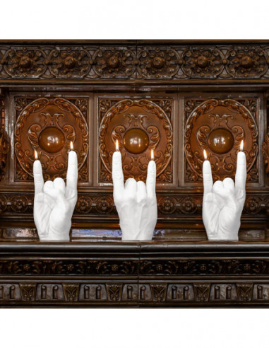 Świeca Hand RCK White