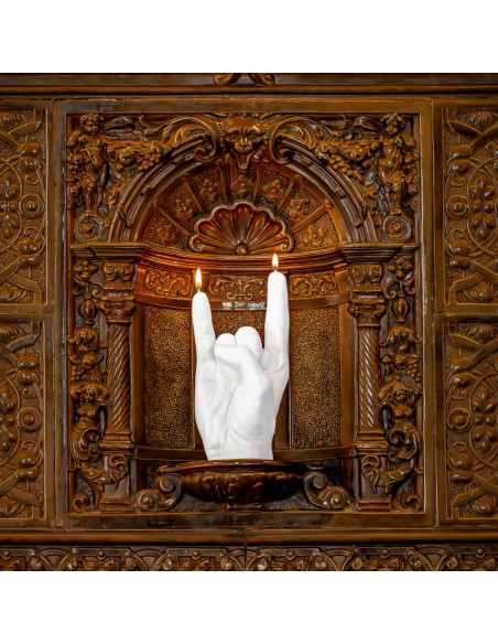 Świeca Hand RCK White