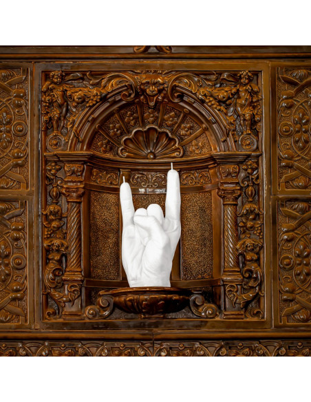 Świeca Hand RCK White