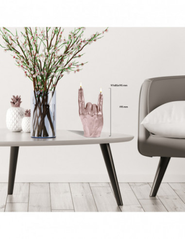 Świeca Hand RCK Rose Gold