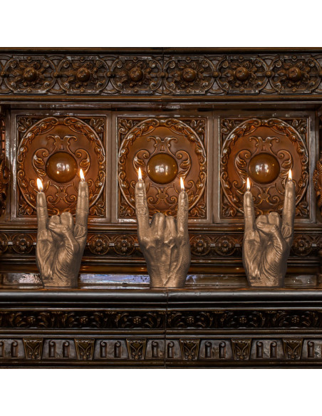 Świeca Hand RCK Gold