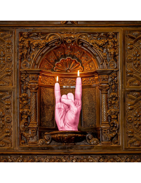 Świeca Hand RCK Pink