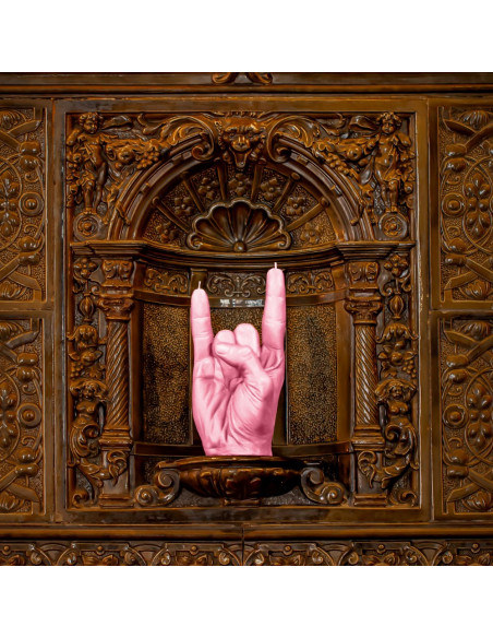 Świeca Hand RCK Pink