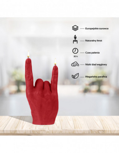 Świeca Hand RCK Red