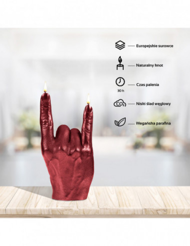 Świeca Hand RCK Red Metallic