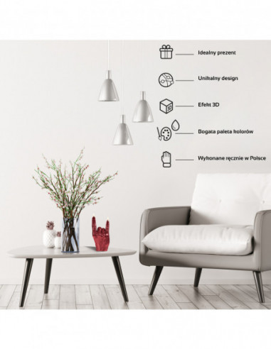 Świeca Hand RCK Red Metallic