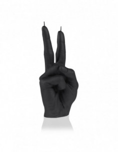 Świeca Hand Peace Black Matt