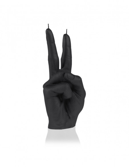 Świeca Hand Peace Black Matt