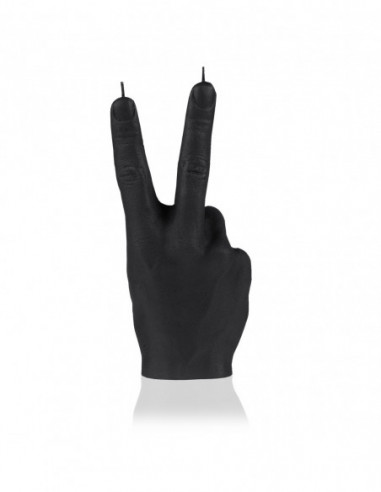 Świeca Hand Peace Black Matt