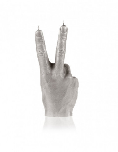 Świeca Hand Peace Gray