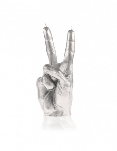 Świeca Hand Peace Silver