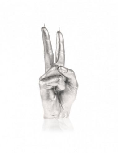 Świeca Hand Peace Silver