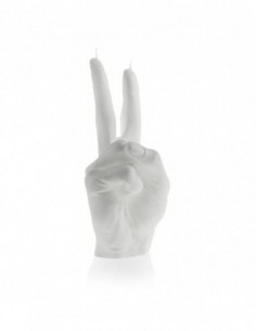 Świeca Hand Peace White