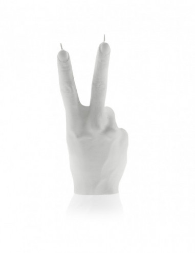 Świeca Hand Peace White