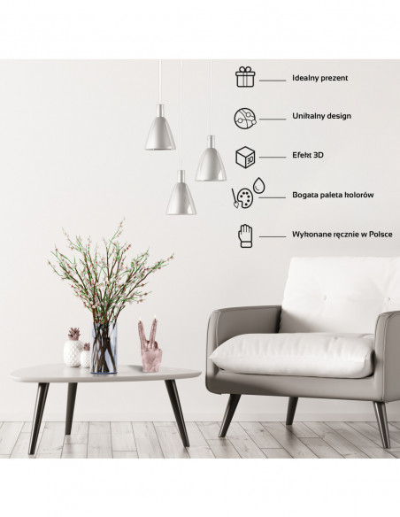 Świeca Hand Peace Rose Gold