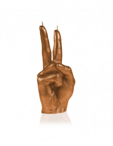 Świeca Hand Peace Gold