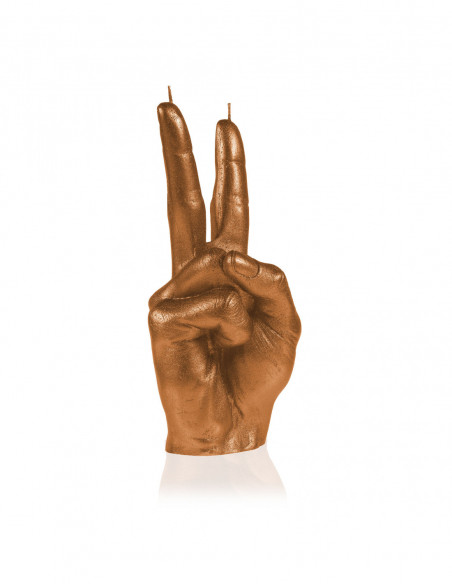 Świeca Hand Peace Gold