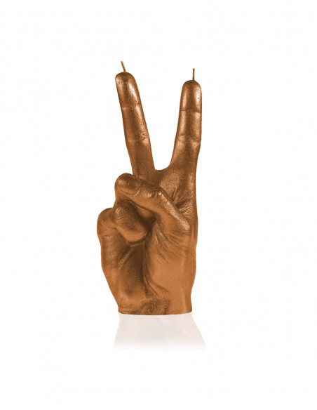 Świeca Hand Peace Gold