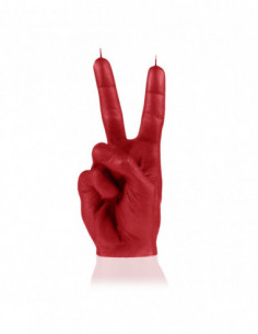 Świeca Hand PEACE Red