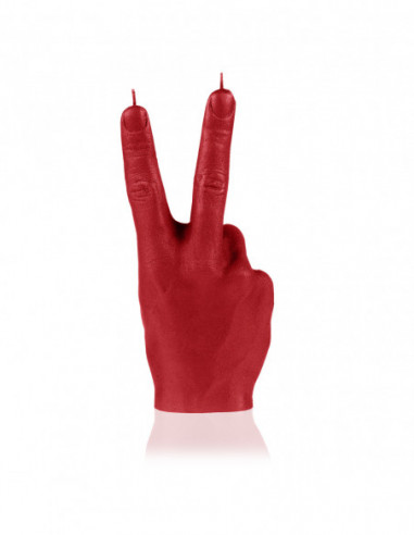 Świeca Hand PEACE Red