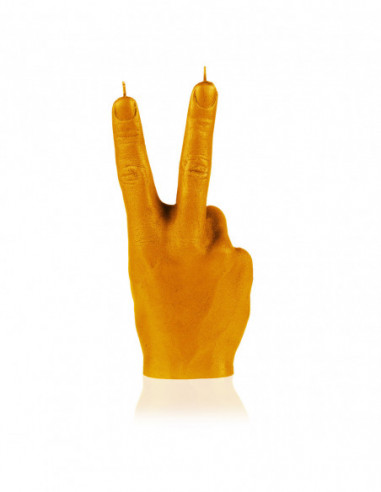 Świeca Hand Peace Orange