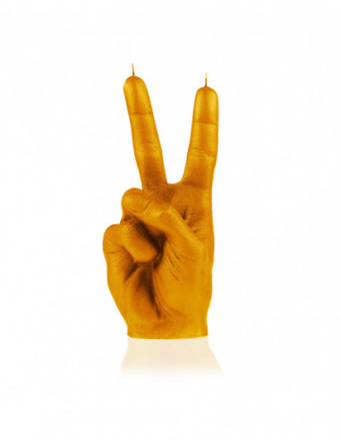 Świeca Hand Peace Orange